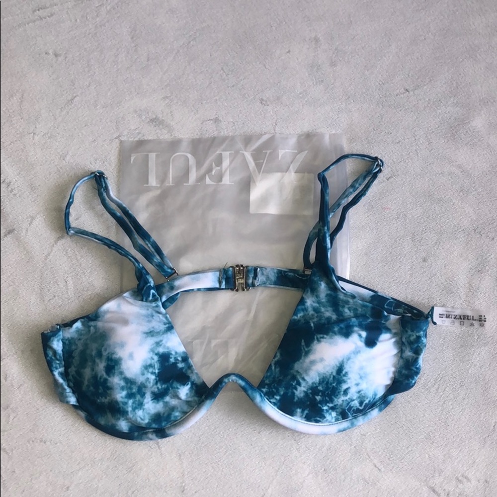COPY - Teal Tie Dye Underwire Bikini Top